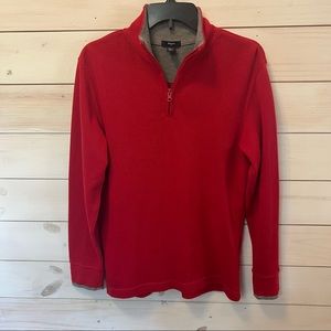 SALE Gap Kids Boys Red Pullover Sweater 1/4 Zip Size XXL